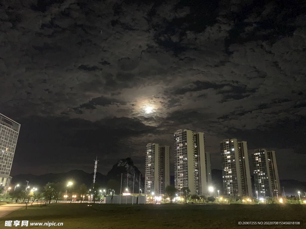 云浮市高清夜景