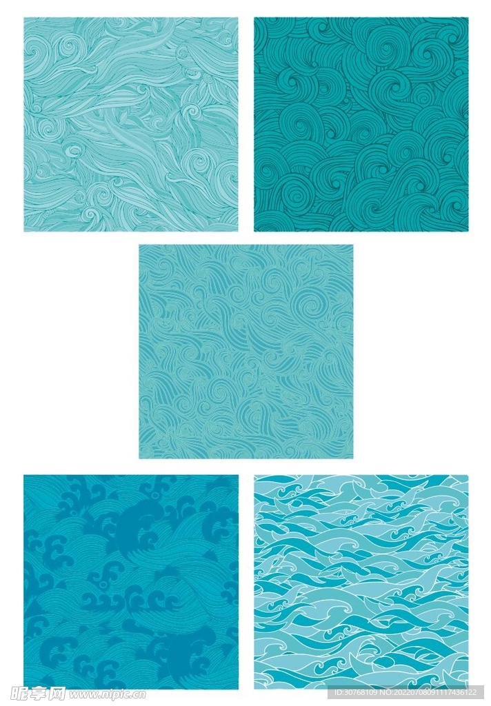 海水纹矢量