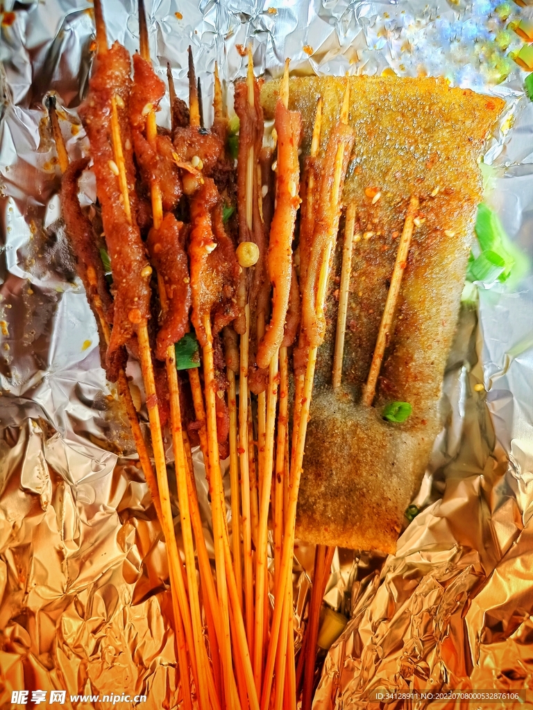 烤串肉串烧烤夜宵