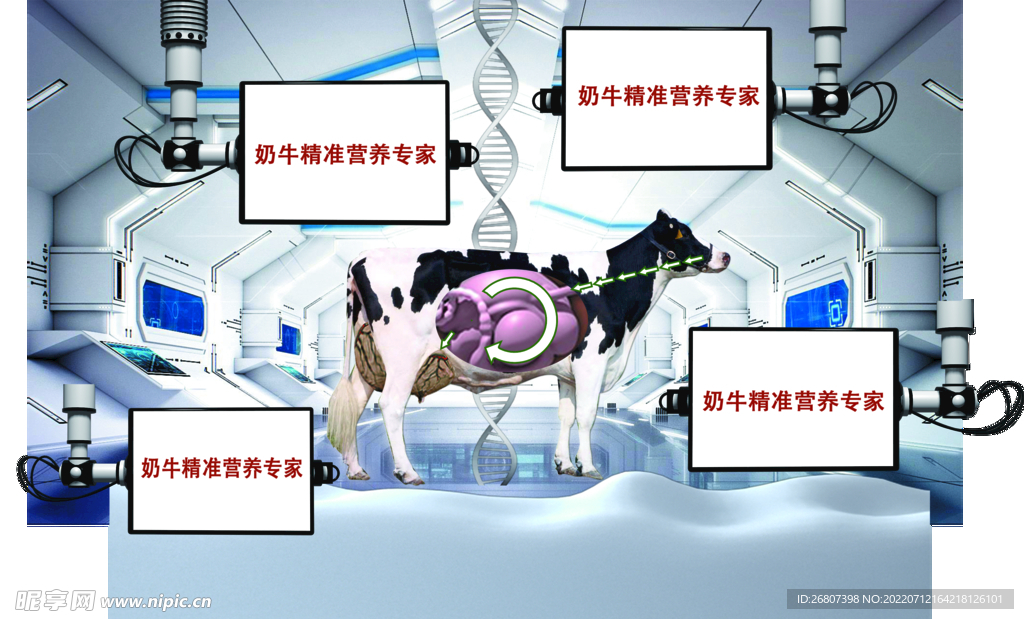 科技奶牛图