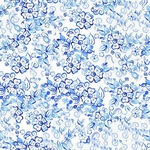 青花花纹材质艺术墙面无缝贴图