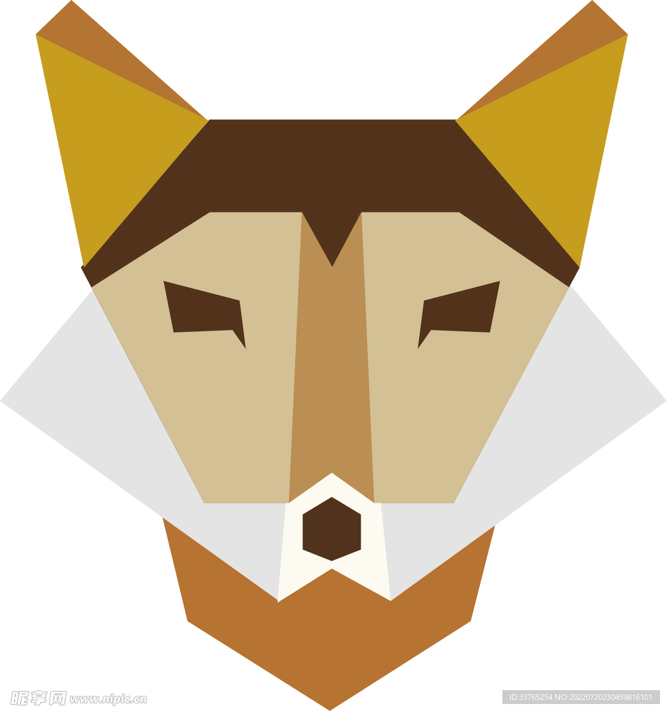 矢量量手绘狐狸