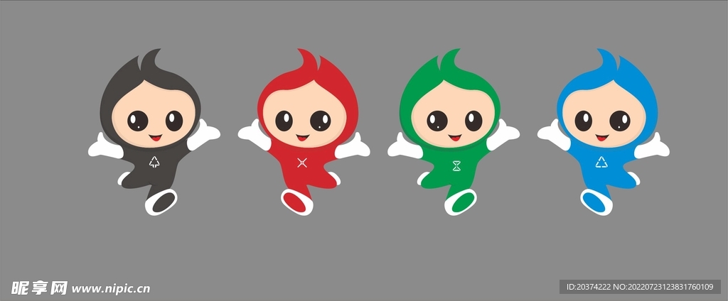 垃圾分类卡通形象