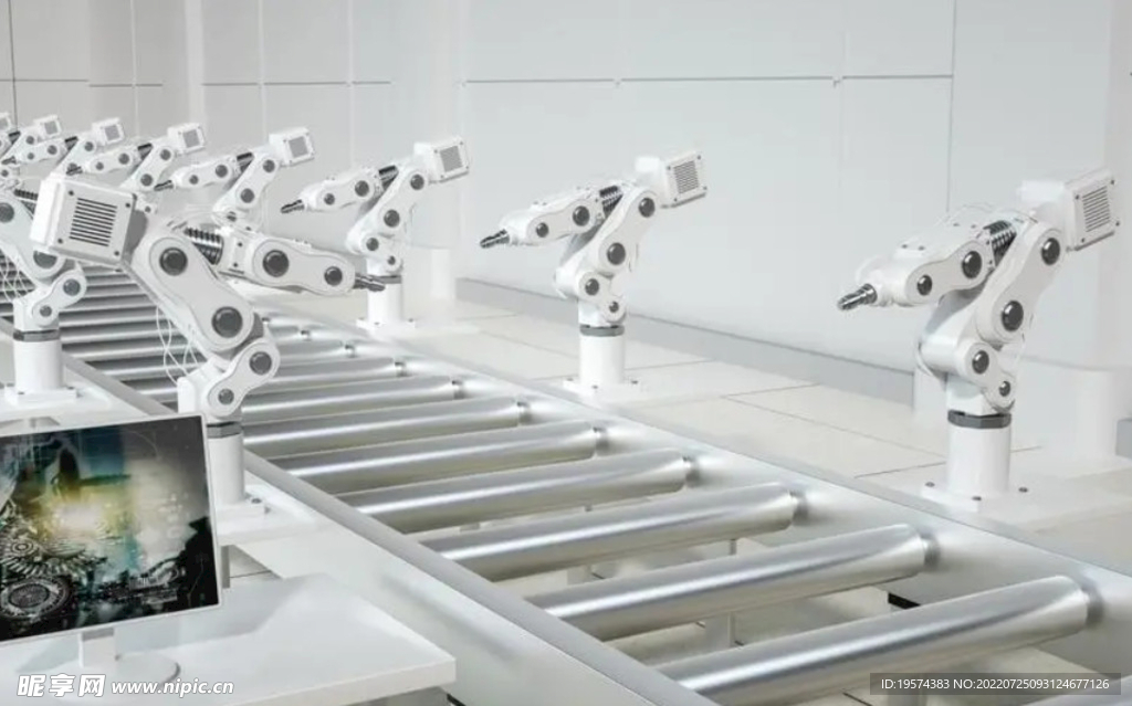 C4D模型现代化智能机械工厂