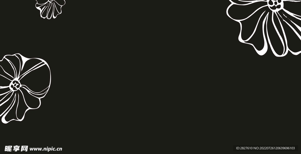 三朵线花 对角花