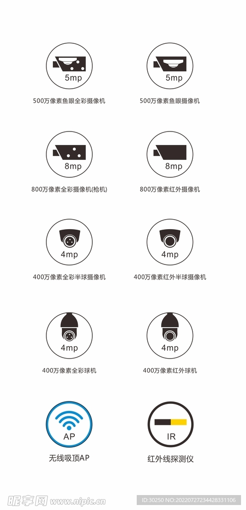 监控摄像机图标