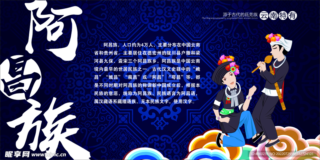 阿昌族展板
