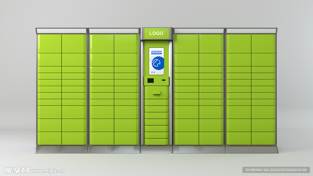 快递柜广告位样机