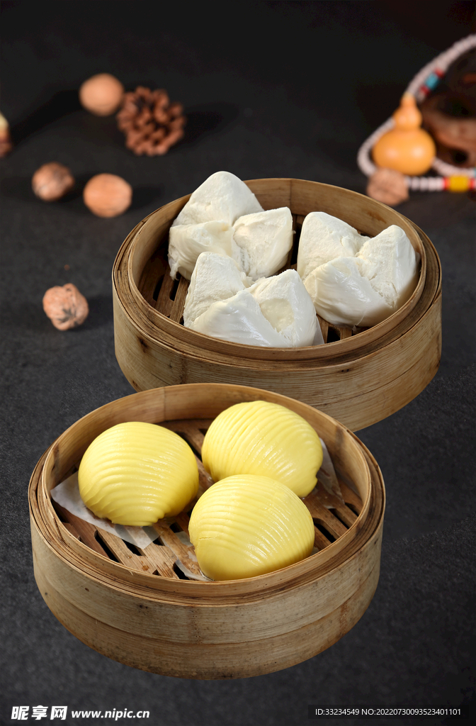 叉烧包 流沙包 包子