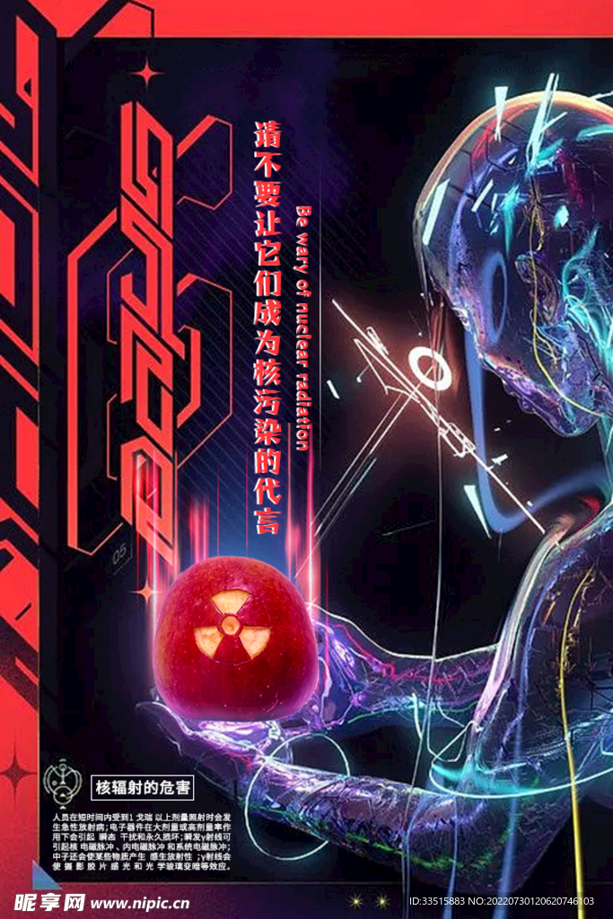 核辐射海报
