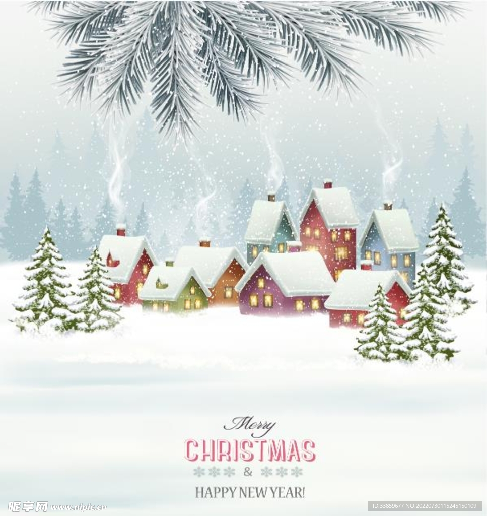 圣诞节海报 圣洁快乐