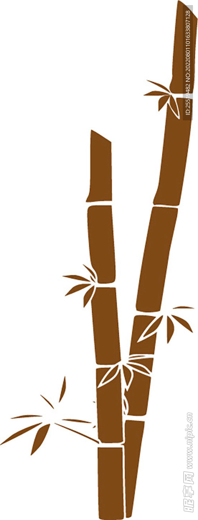 矢量手绘竹子