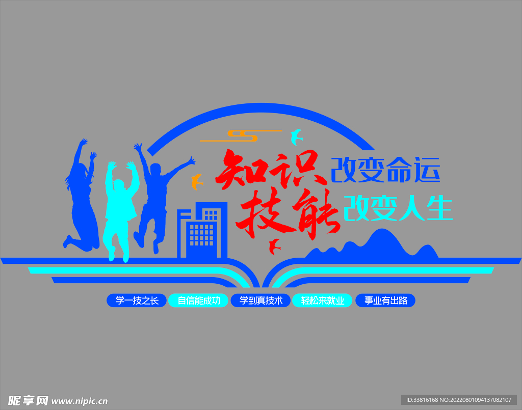 职业教育 文化墙