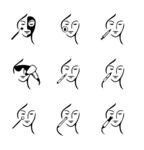 美容矢量人物图标