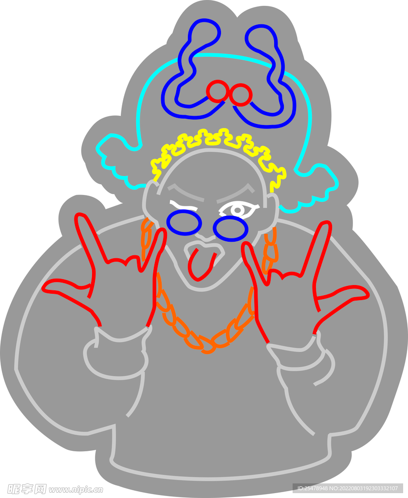 潮酷小生霓虹灯