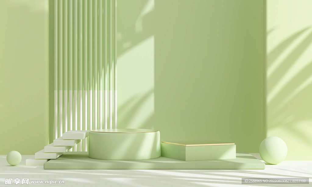 c4d场景 空间 抽象建筑 