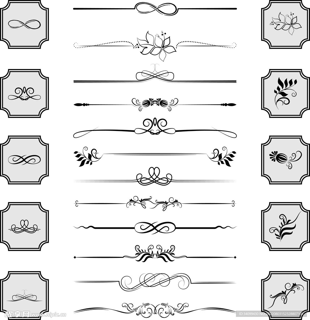 AI矢量花纹底纹背景图片