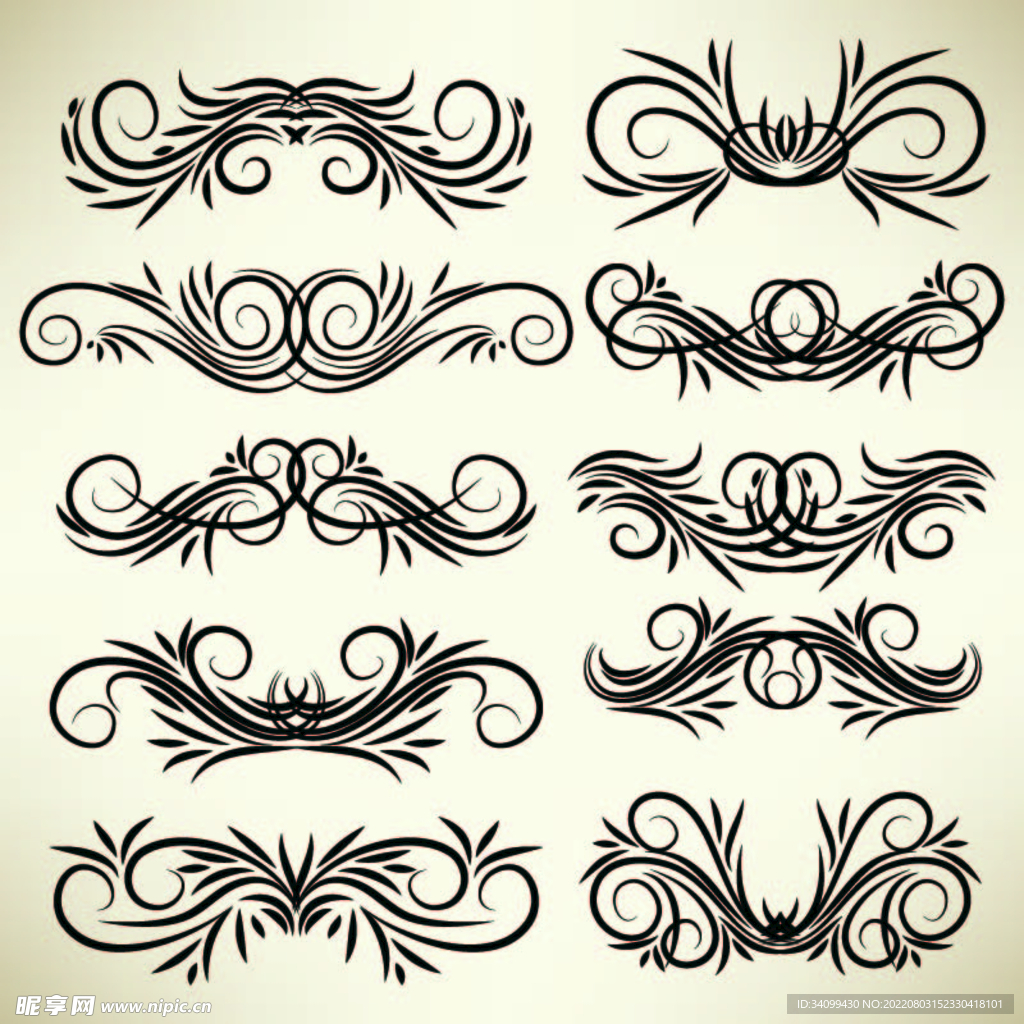 AI矢量花纹底纹背景图片