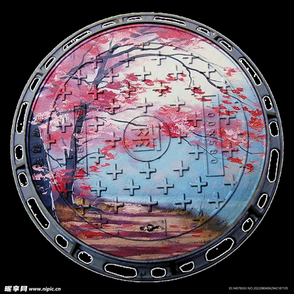 井盖涂鸦