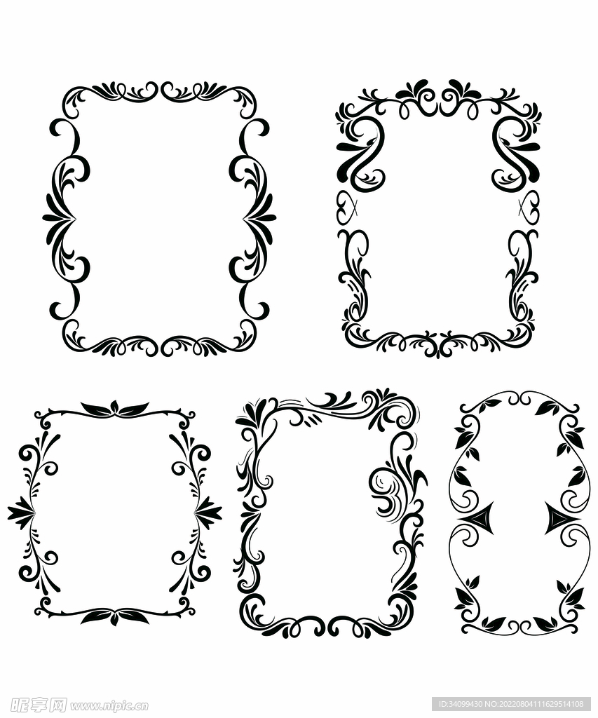 AI矢量花纹底纹背景图片