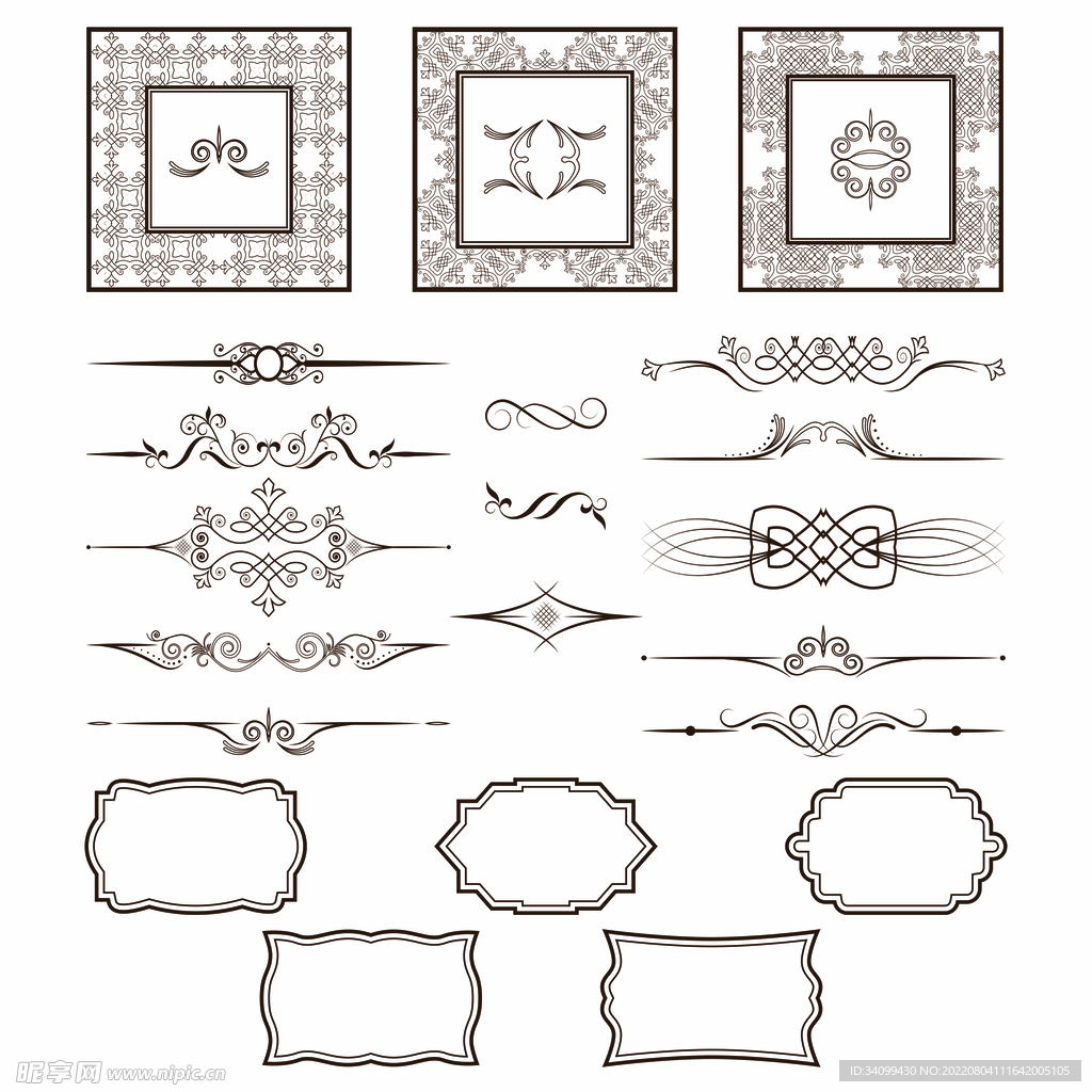 AI矢量花纹底纹背景图片
