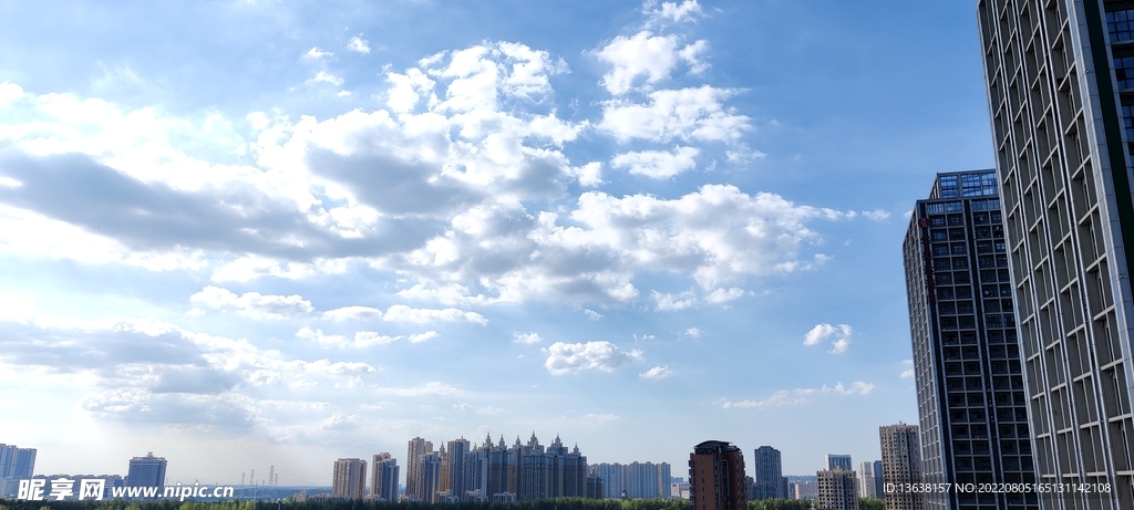 天空 建筑 蓝天 白云 房子