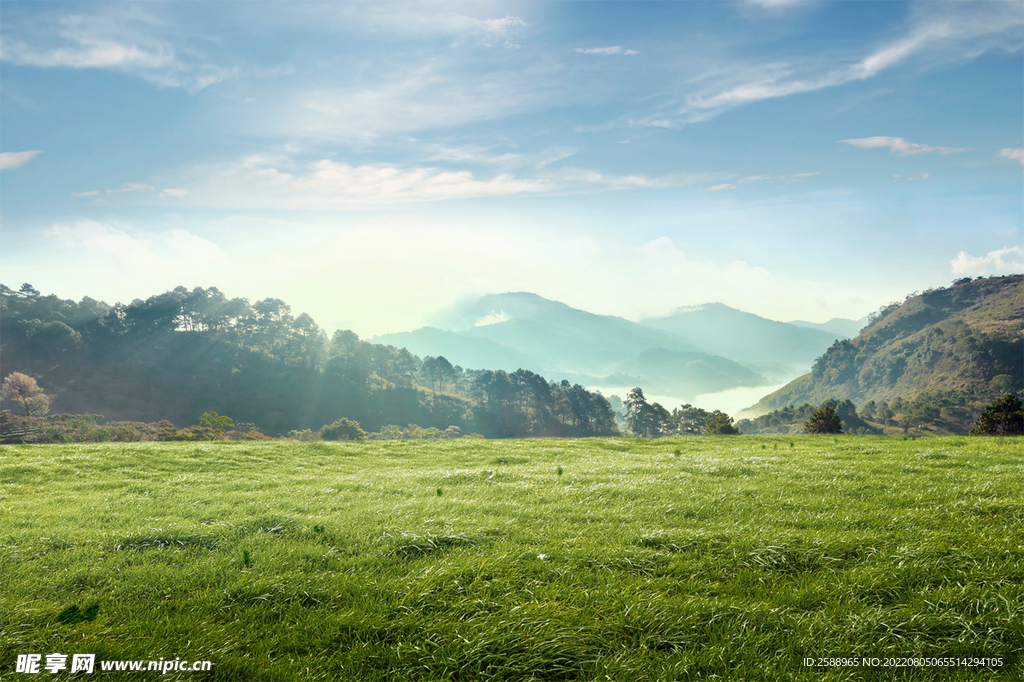 天空 蓝天 草原