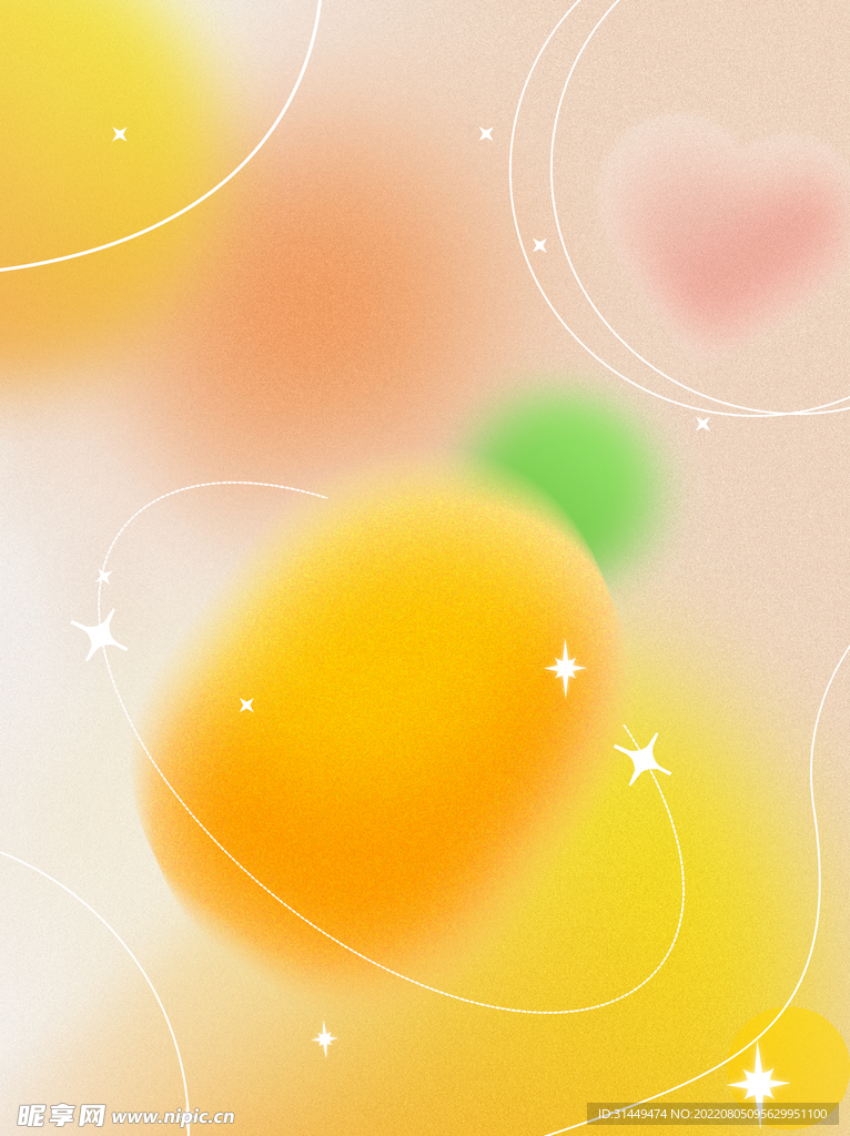 金色弥散风背景