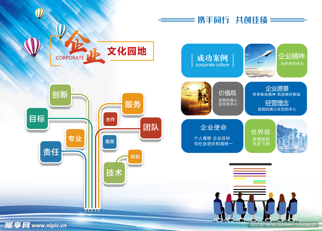 企业文化背景墙