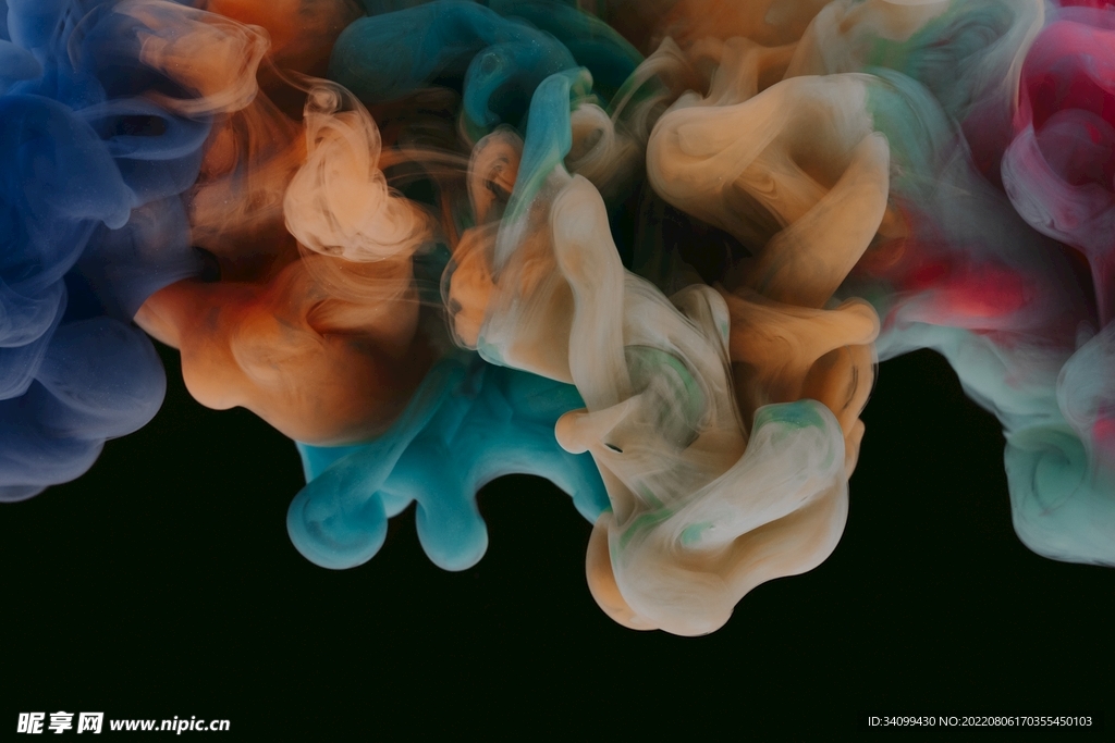 质感抽象潮流粉尘墨水图片