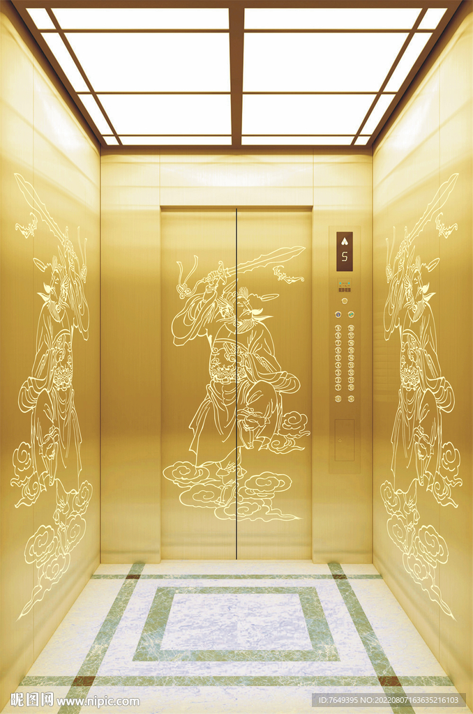 钟馗电梯轿厢装饰