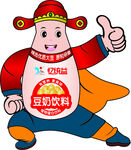 忆统益豆奶卡通