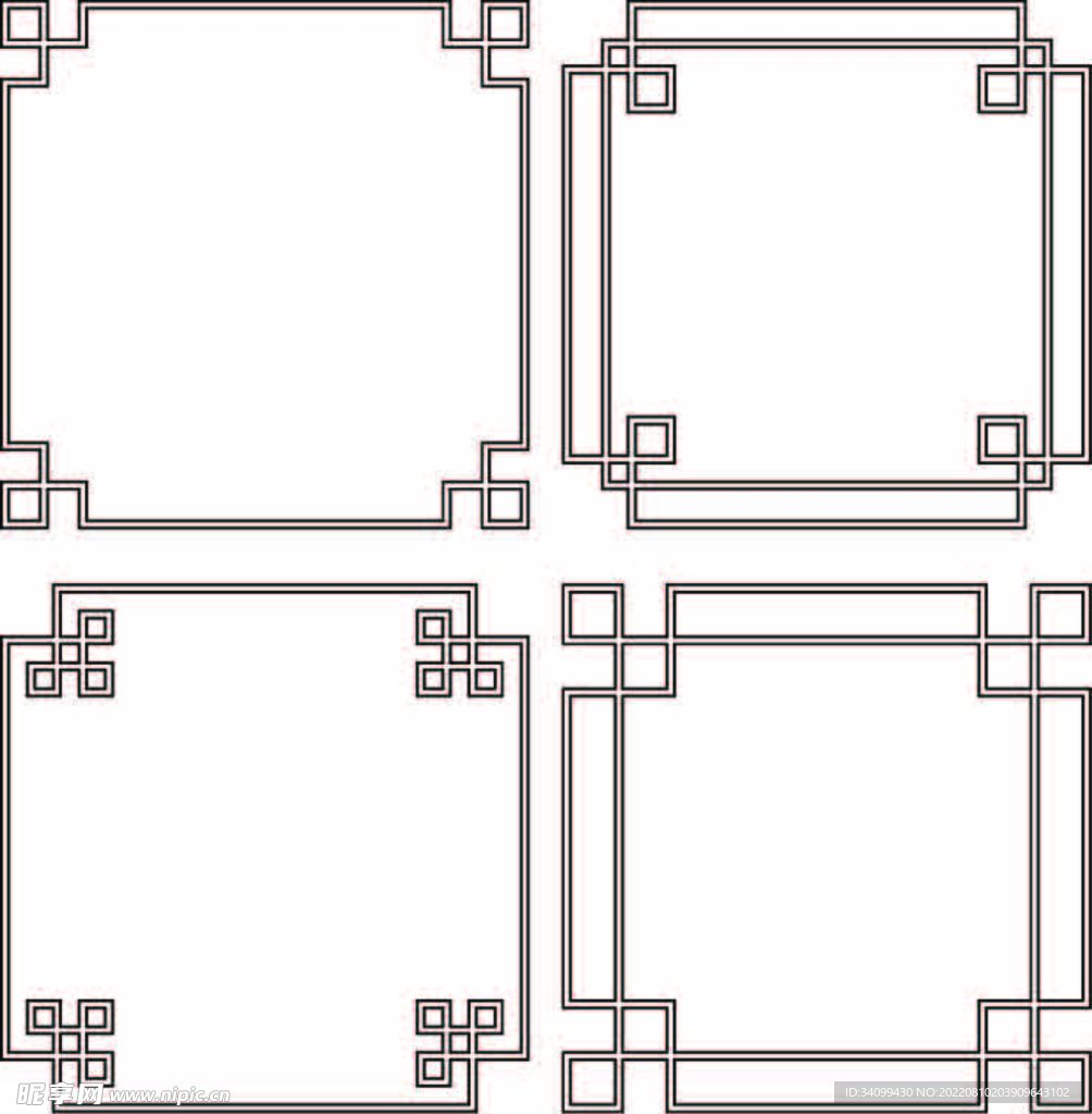 Ai矢量中式花纹