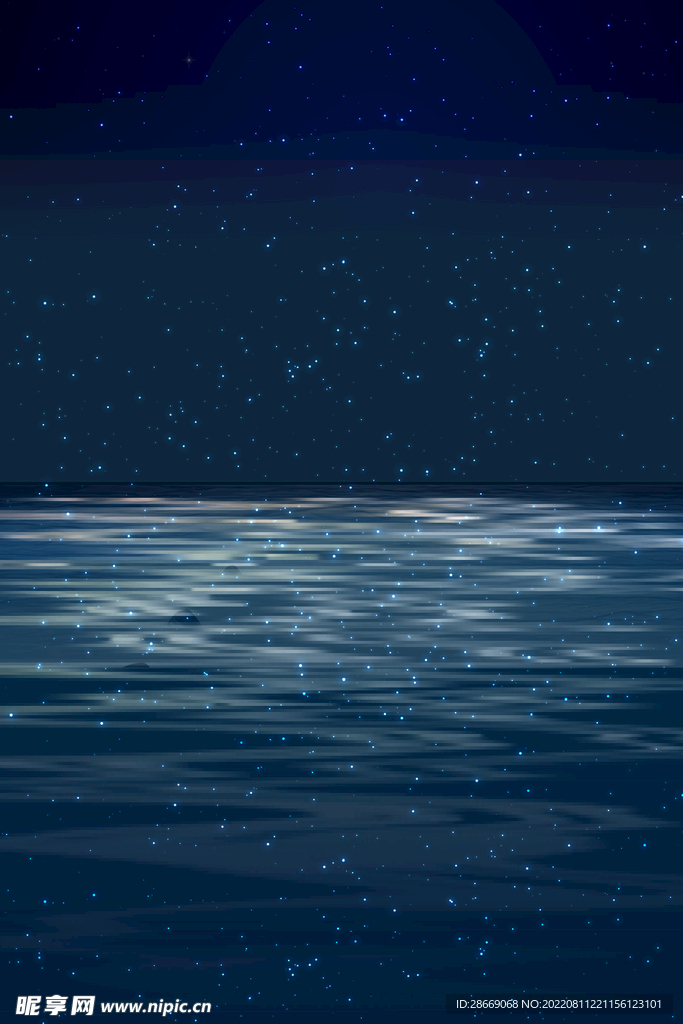 夜晚海水渐变背景图大海