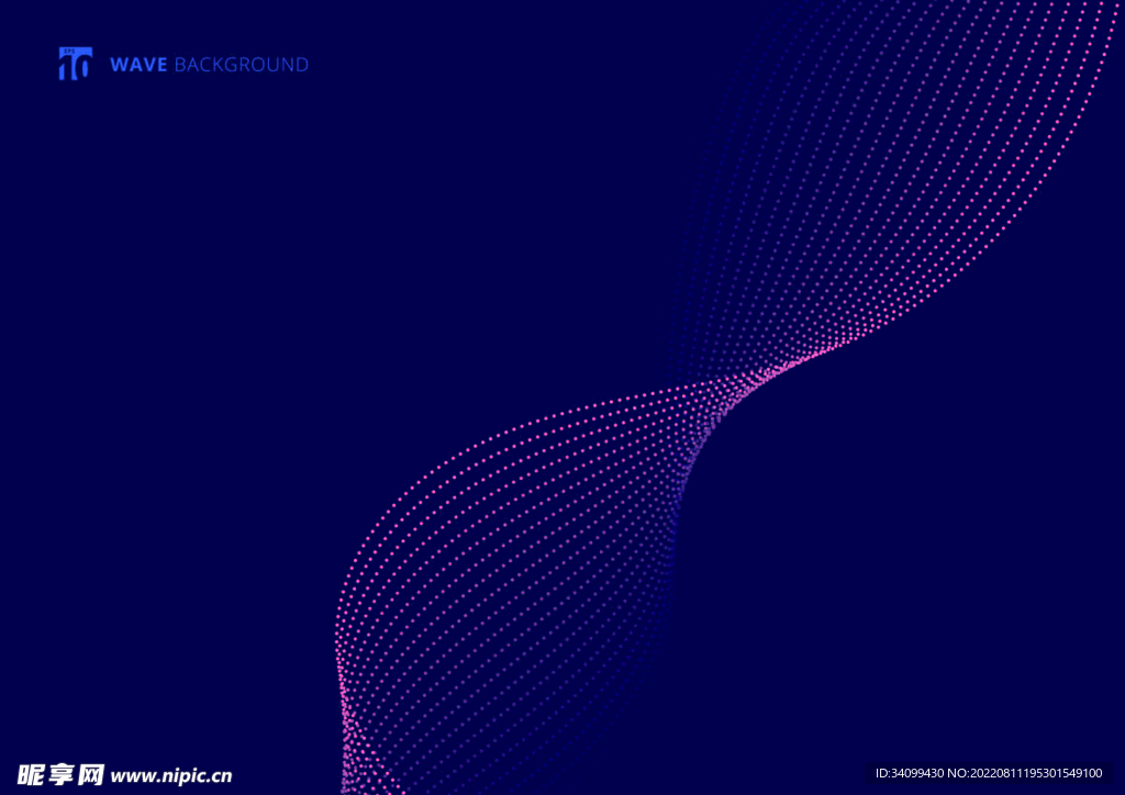 ai矢量科技点状线条背景