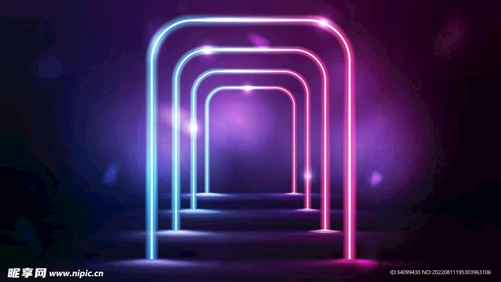 ai矢量科技感背景展台