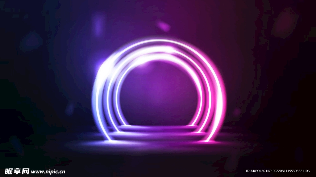 ai矢量科技感背景展台