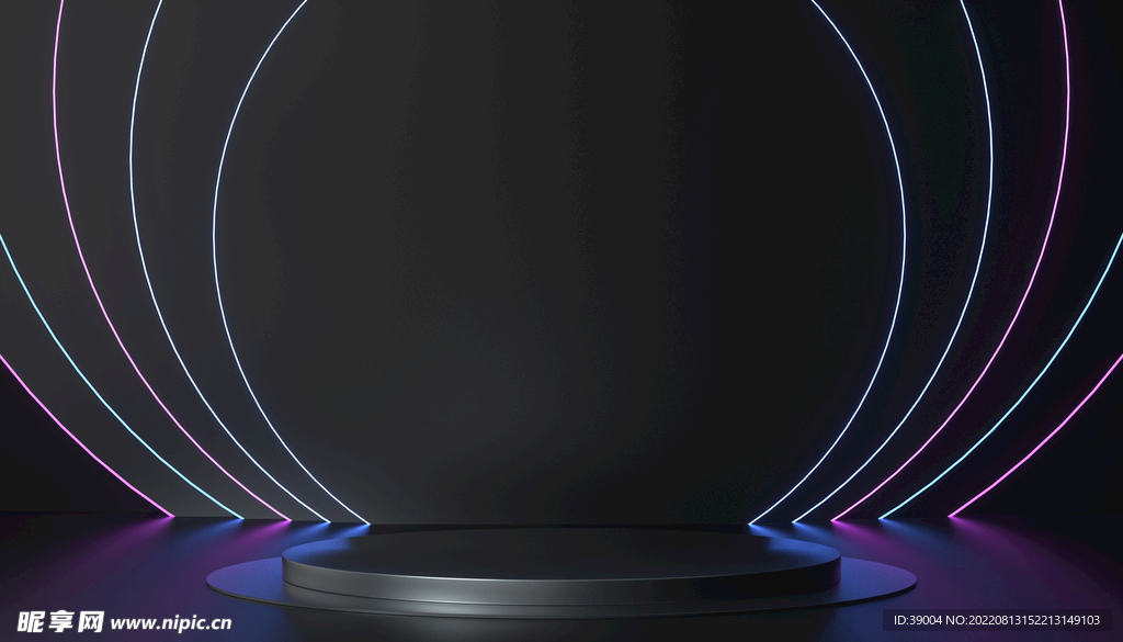 c4d场景图     黑色背景