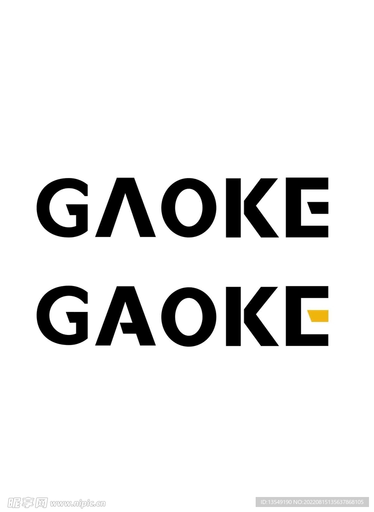 字体设计 英文设计 gaoke