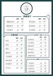 咖啡店菜单
