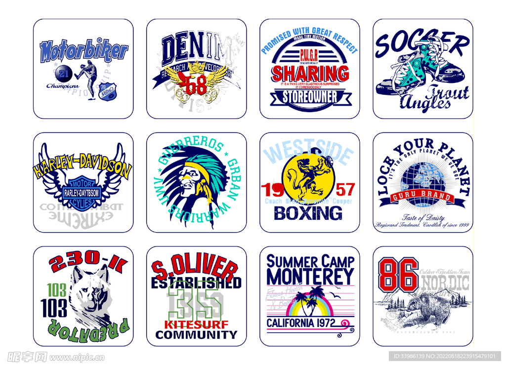 t恤印花 服装印花图 