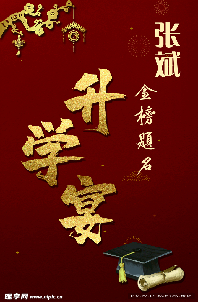 师宴展板 谢师宴传单 金榜题名