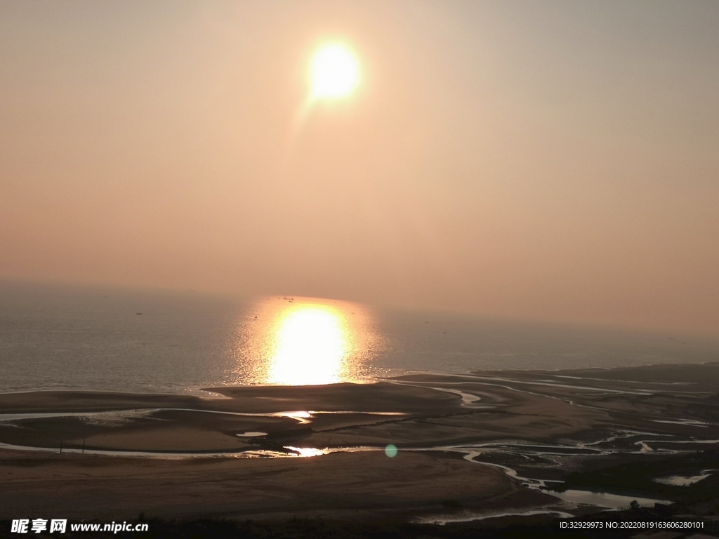 海边落日