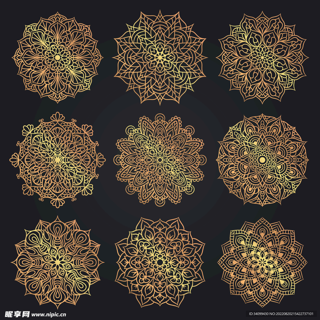 ai矢量几何装饰图案