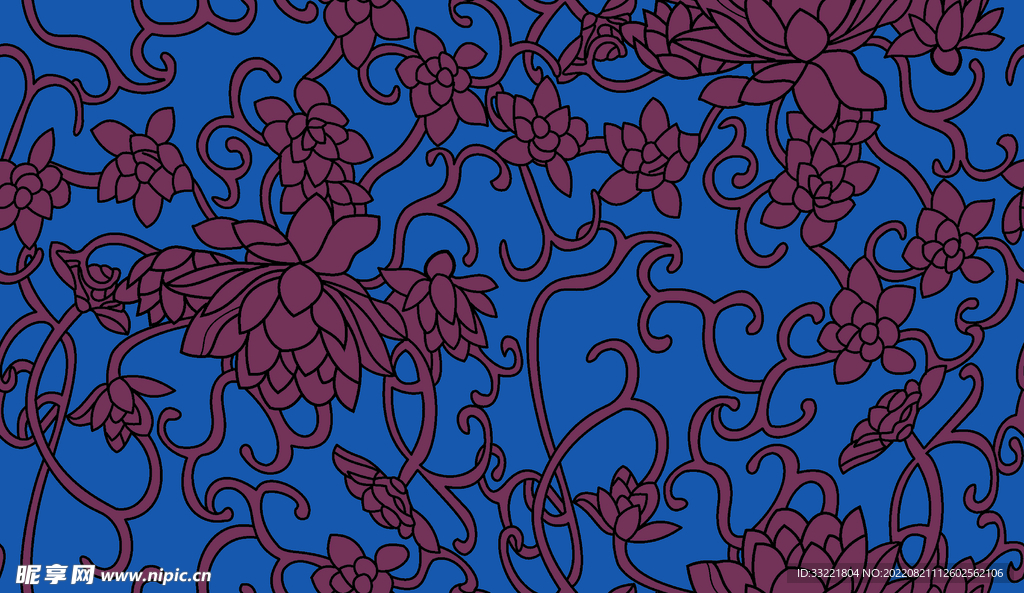 小碎花  线条花