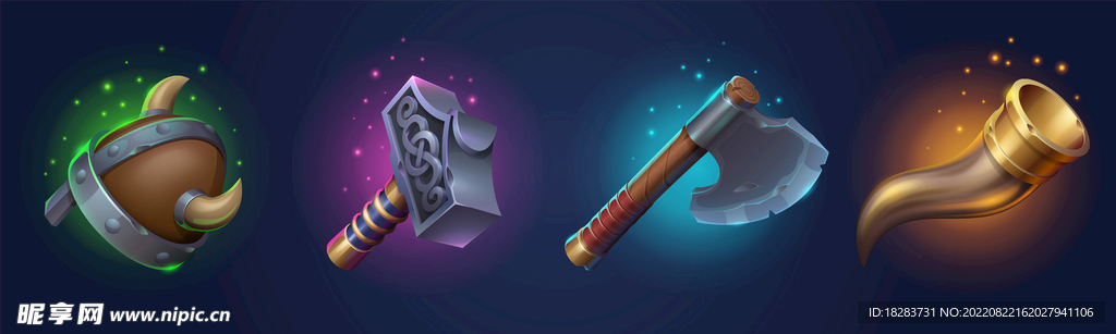 卡通游戏道具工具