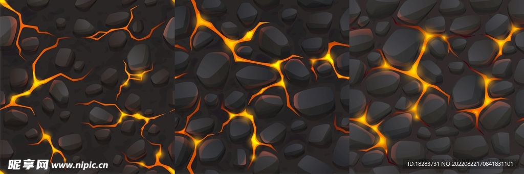 黑金风闪电裂纹素材