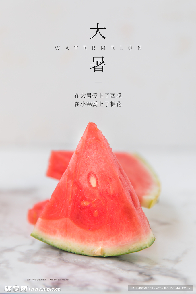 二十四节气大暑海报