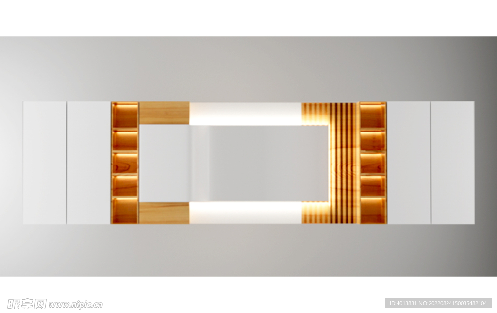 简易的电视墙建模
