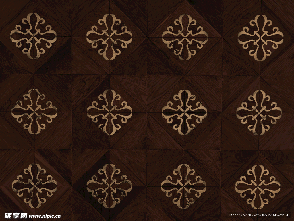 定制木地板铺装图